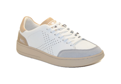 X COURT 15 IN PELLE BIANCA E BEIGE wmn